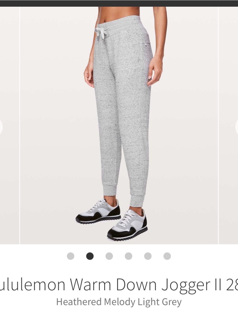 Lululemon Warm Down Jogger II - Heathered Light Grey